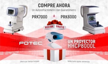 Compre un AutoRef-Queratómetro y reciba Gratis un Proyector