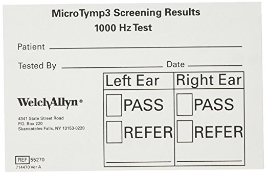 MicroTymp 3 1000HZ Documentation Card